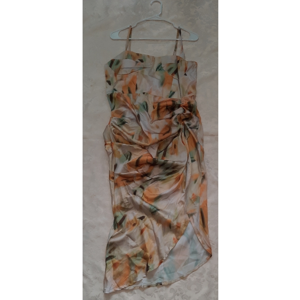 Spaghetti Strap Floral Dress